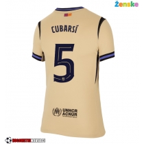 Ženske Nogometnih dresov Barcelona Pau Cubarsi #5 Gostujoči 2025-26 Kratki rokavi